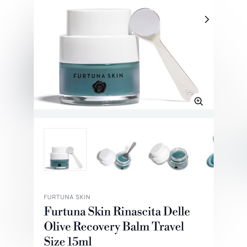 Furtuna Skin Rinascita Delle Olive Recovery Balm Travel Size 15ml New sealed box